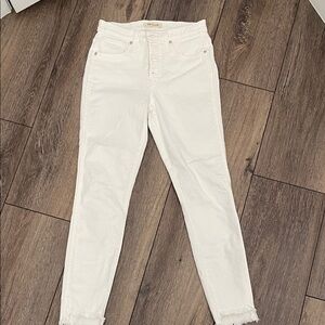 Madewell Women's White Skinny Jeans